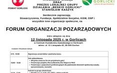 ZZAPROSZENIE - FORUM ORGANIZACJI POZARZĄDOWYCH